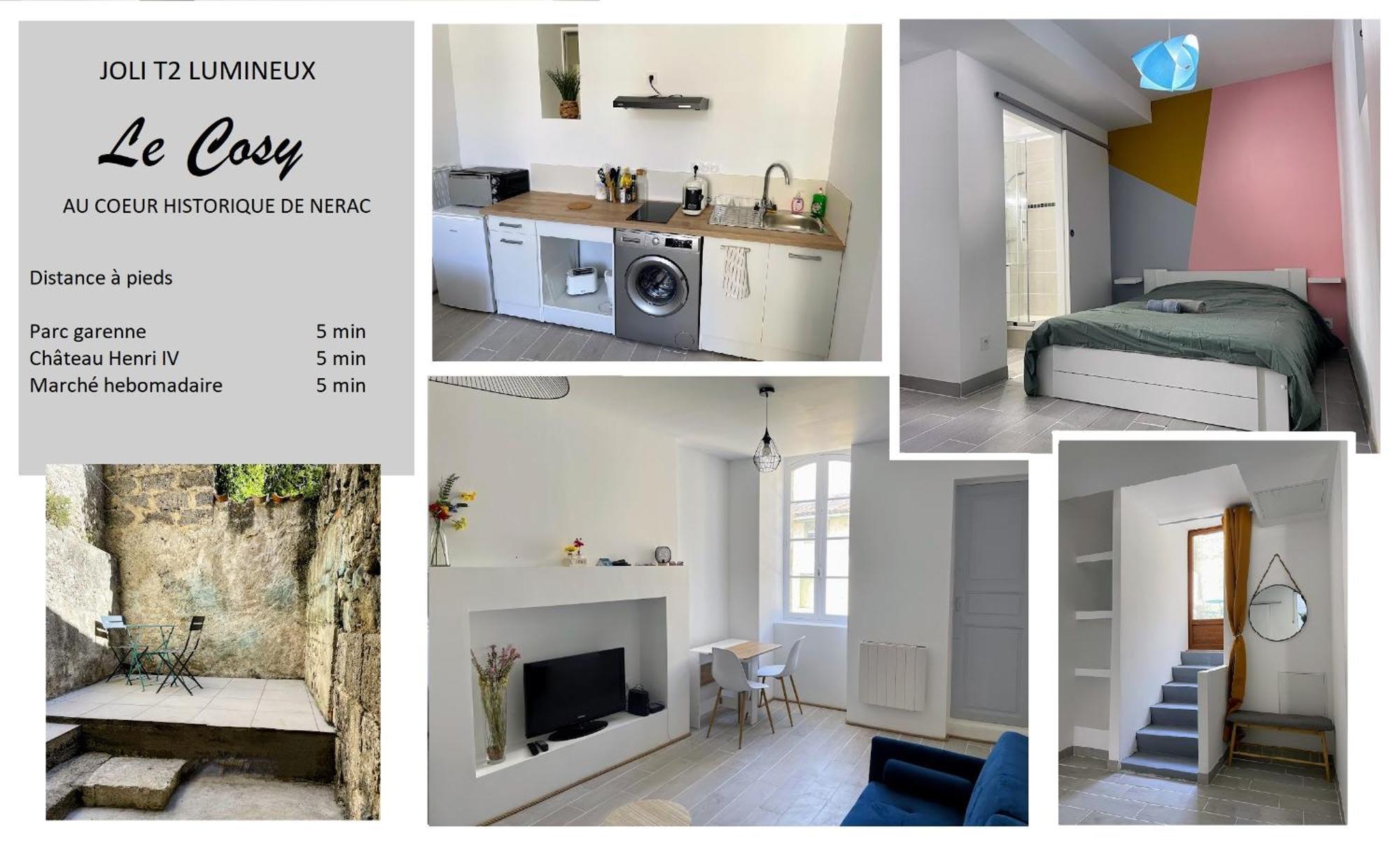 Appartement Le Cosy - T2 Avec Petite Cour Dans Centre Historique De Nérac Extérieur photo